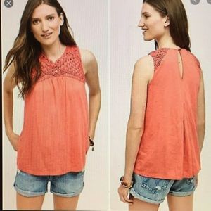 Anthropologie Akemi + Kin Macrame Tank